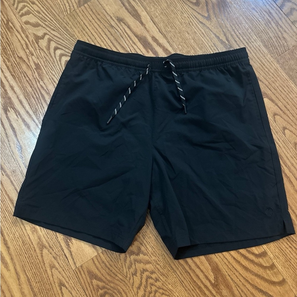 Lands End Swim Shorts Mens XL Black